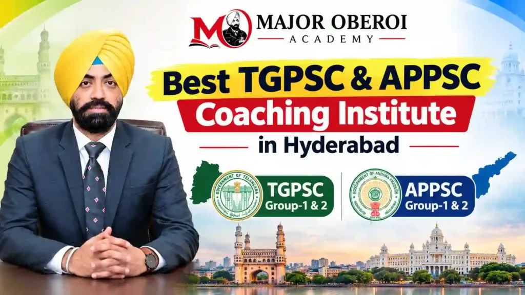 Best TGPSC & APPSC Coaching Institute in Hyderabad | Major Oberoi Academy